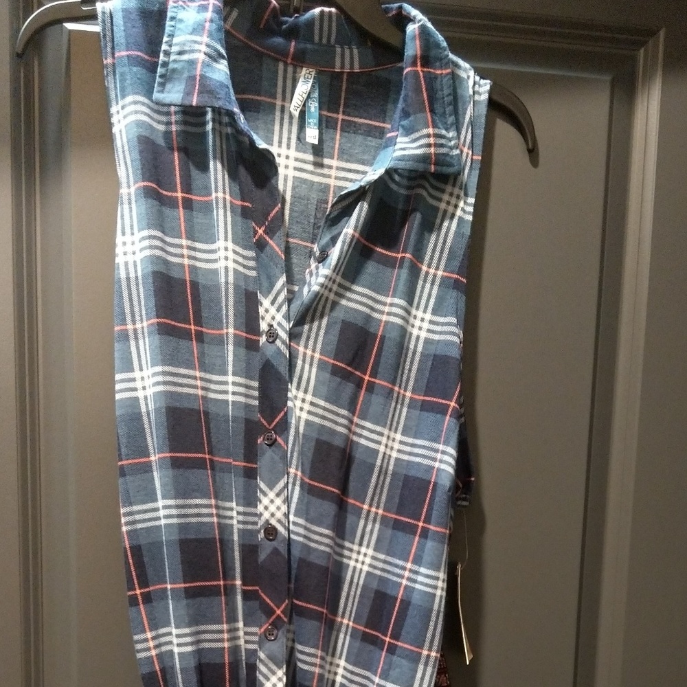 Wallflower plaid button-down dress